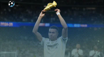 مبابي يحتفل بالحذاء الذهبي أمام ريال مدريد وسط جماهير البرنابيو